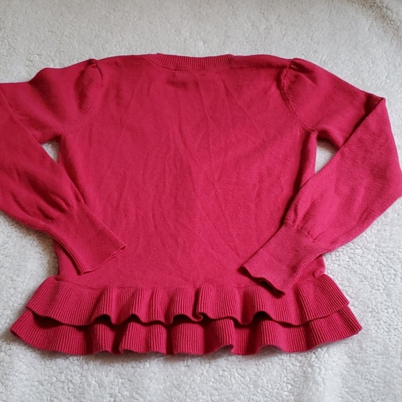 Girls' Gap Kids Ruffle Button-Down Sweater M(8) - Picture 6 of 8